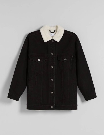 Geaca Bershka, negru