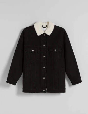 Geaca Bershka, negru