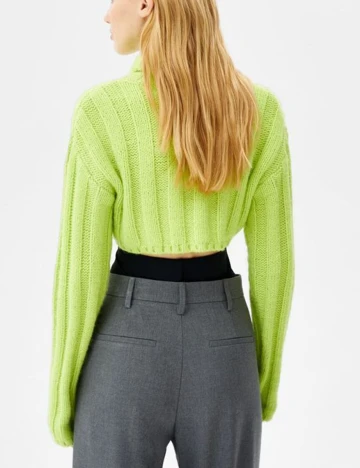 Top Bershka, verde neon Verde