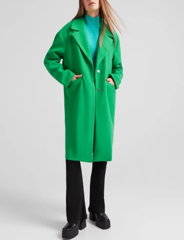 Palton Bershka, verde