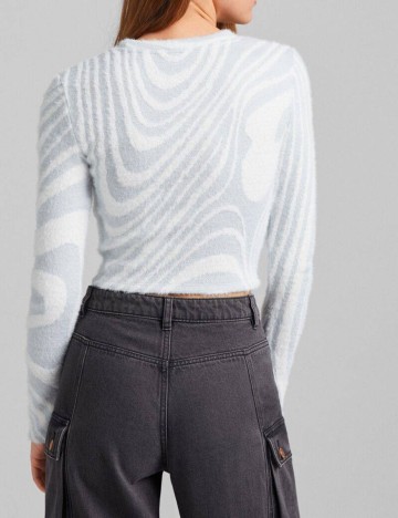 Top Bershka, gri