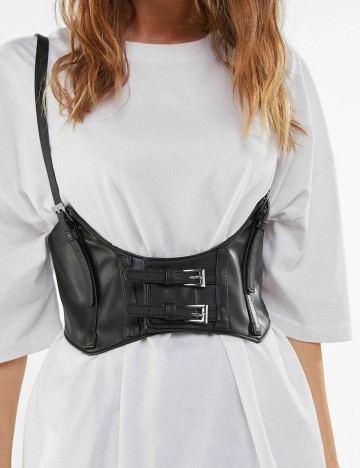 Corset Bershka, negru