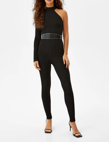 Salopeta Bershka, negru Negru