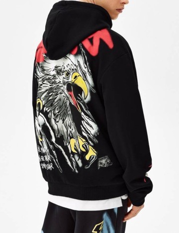 Hanorac Bershka, negru