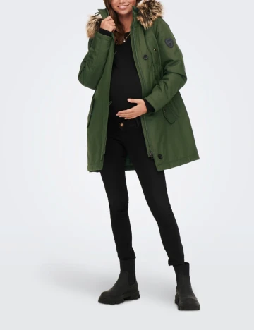 Geaca Only Maternity, verde Verde