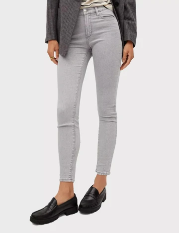 Blugi Mango, gri deschis