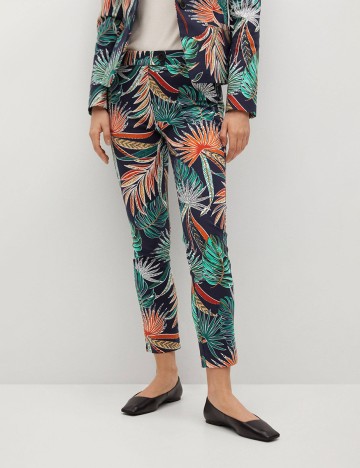 Pantaloni Mango, mix culori, 38