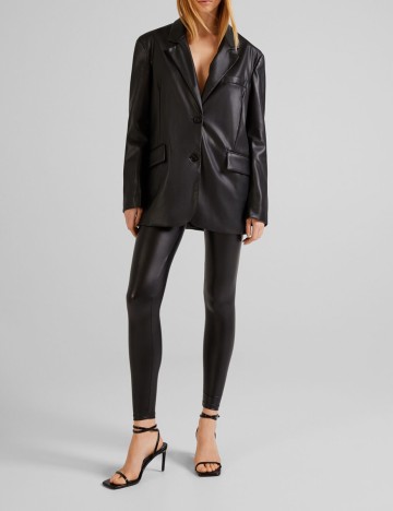 Sacou Bershka, negru