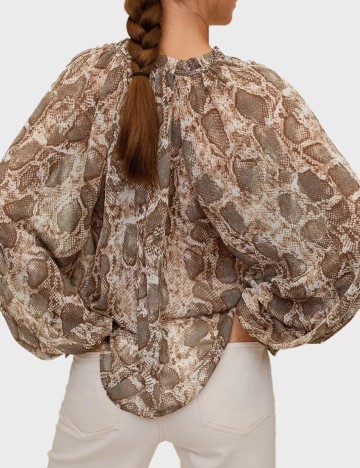 Bluza Mango, imprimeu sarpe