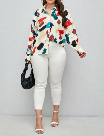Camasa SHEIN CURVE, crem