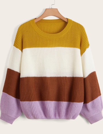 Pulover SHEIN CURVE, mix culori