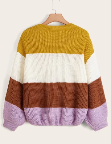 Pulover SHEIN CURVE, mix culori
