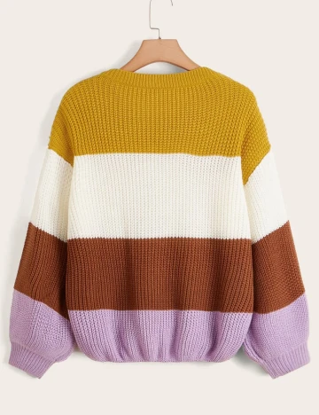 Pulover SHEIN CURVE, mix culori