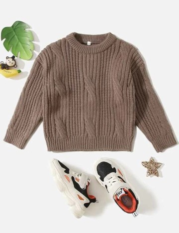 Pulover Shein Kids, maro