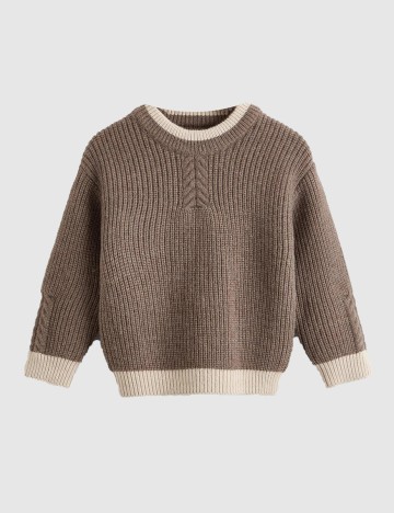 Pulover Shein Kids, bej