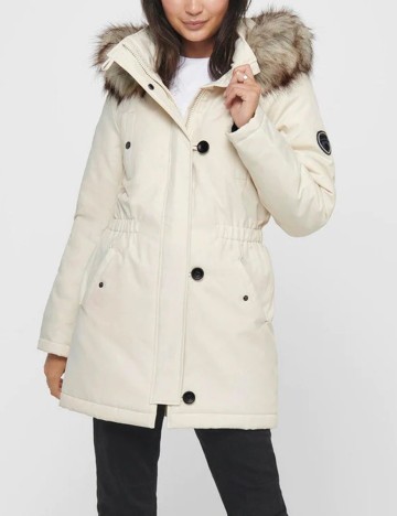 Geaca Neon&Nylon, ecru