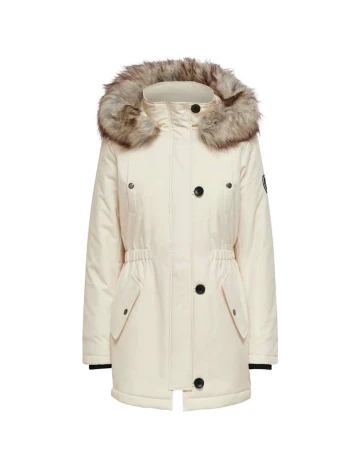 Geaca Neon&Nylon, ecru Alb