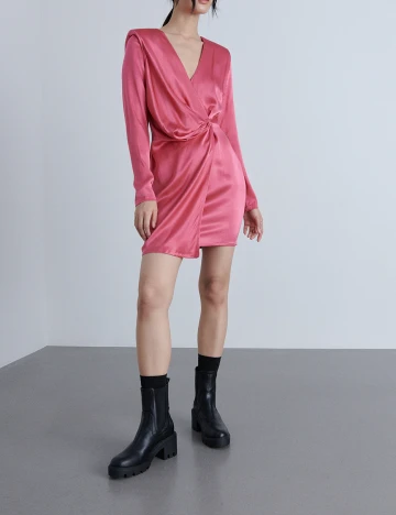 Rochie scurta Reserved, roz