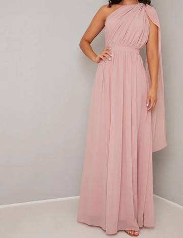 Rochie lunga Chi Chi London, roz, 38