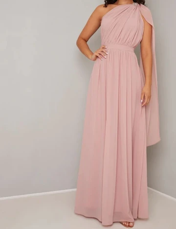 Rochie lunga Chi Chi London, roz