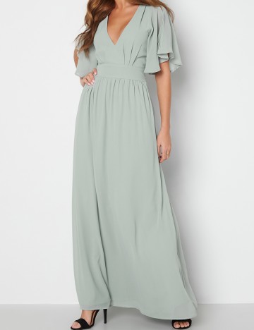 Rochie lunga BUBBLEROOM, verde