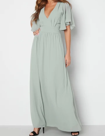 Rochie lunga BUBBLEROOM, verde