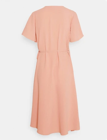 Rochie medie Vila, piersica