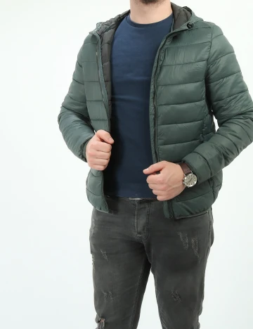 Geaca LIVERGY, verde inchis