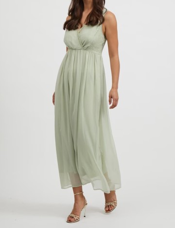 Rochie lunga Vila, verde