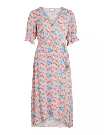 Rochie medie Vila, mix culori