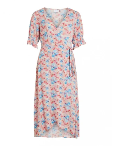 Rochie medie Vila, mix culori