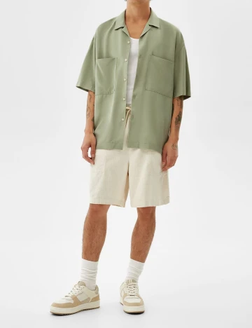 Camasa Bershka, verde