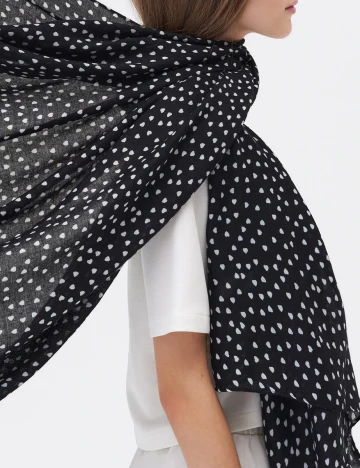 Esarfa Sinsay, negru Negru