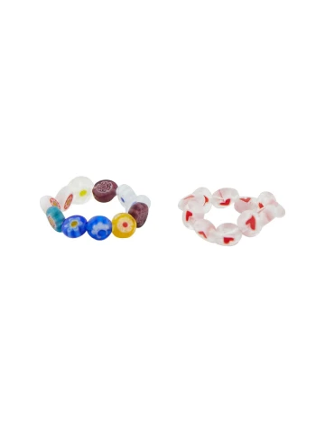 Set inele Pieces, mix culori Mix culori