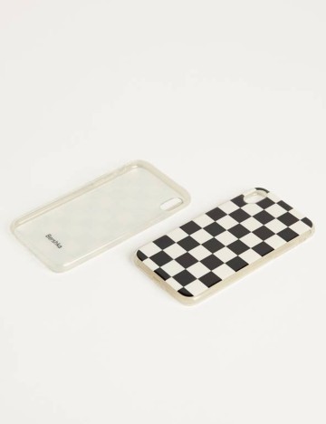 Husa Telefon Bershka, alb-negru