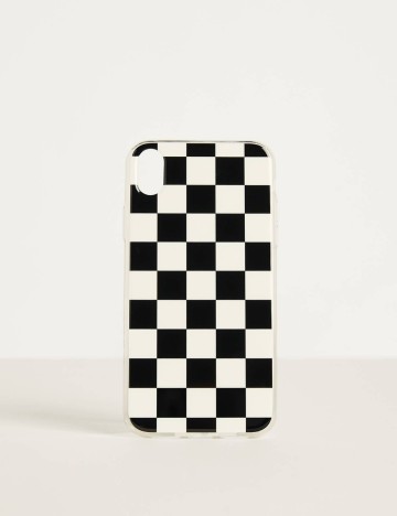 Husa Telefon Bershka, alb-negru