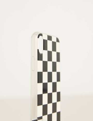 Husa Telefon Bershka, alb-negru