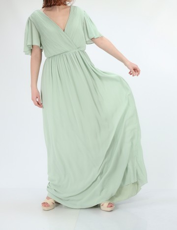 Rochie lunga Moments New York, verde deschis