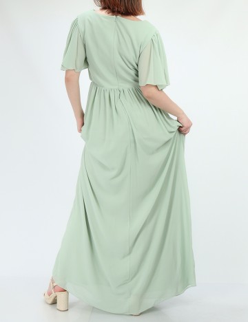 Rochie lunga Moments New York, verde deschis