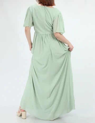 Rochie lunga Moments New York, verde deschis