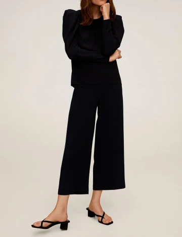 Pantaloni Mango, negru