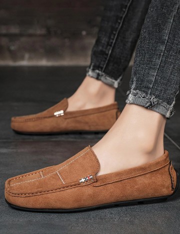 Mocasini SHEIN, maro