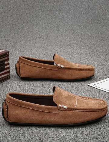 Mocasini SHEIN, maro