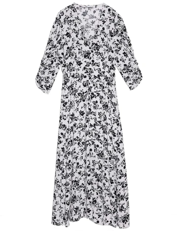 Rochie Zara, alb cu imprimeu floral