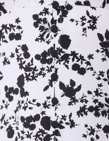 Rochie Zara, alb cu imprimeu floral