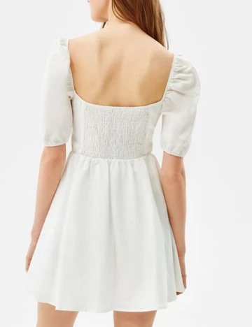 Rochie scurta Bershka, alb