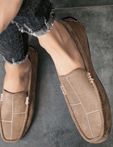 Mocasini SHEIN, maro deschis