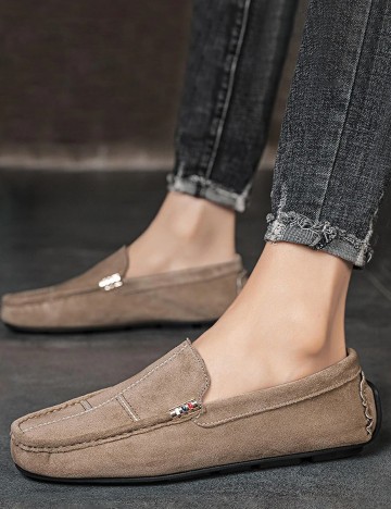 Mocasini SHEIN, maro deschis