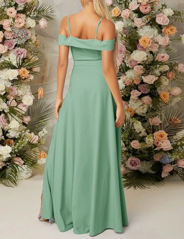 Rochie lunga SHEIN, verde Verde