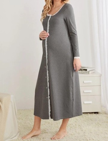 Rochie de noapte SHEIN, gri, S